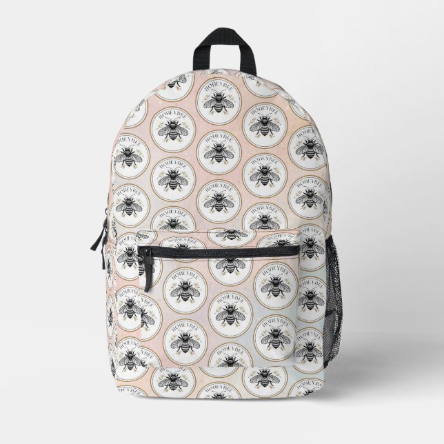 Mochila Impresa Abeja Melífera (Anverso)