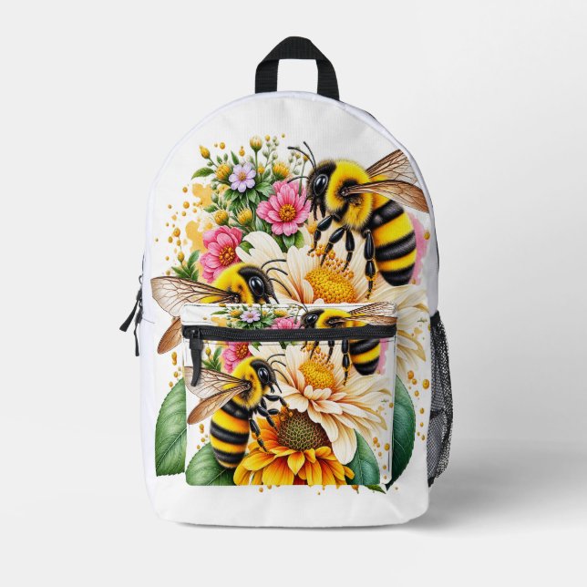 Mochila Impresa Abejas (Anverso)