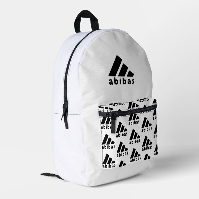 Mochila Impresa Abibas - ADIDAS Parody Logo Funny Gag Gift (Esquina izquierda trasera)
