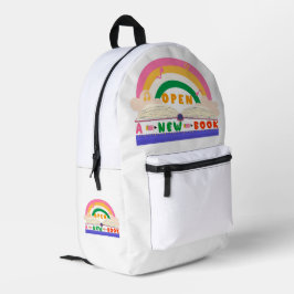 Mochila Impresa Abrir un nuevo libro