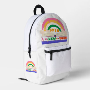 Mochila Impresa Abrir un nuevo libro