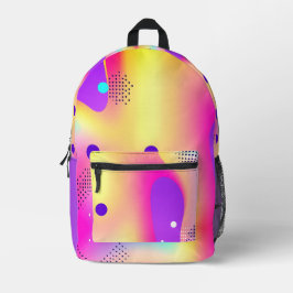 Mochila Impresa Abstract Colorful Pop Art Gradient 