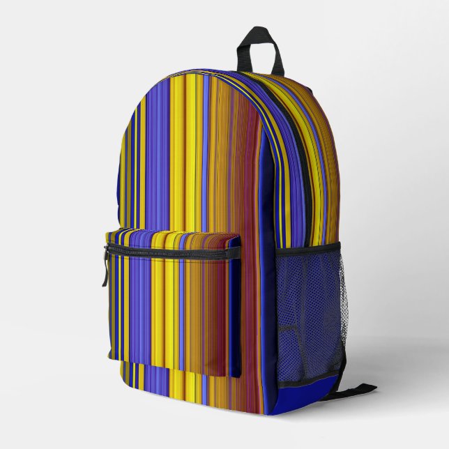 Mochila Impresa Abstract Stripes Design 1 (Esquina derecha trasera )