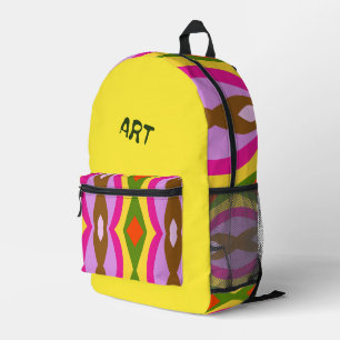 Mochila impresa abstracta