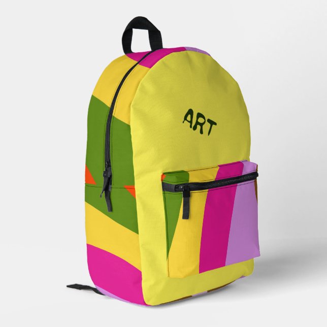 Mochila impresa abstracta (Esquina izquierda trasera)