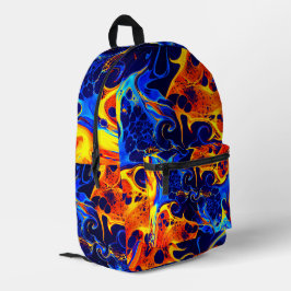 Mochila Impresa abstracto colorido ondulado