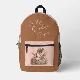 Mochila Impresa Abuela Blush Nombre Personalizado Milestone