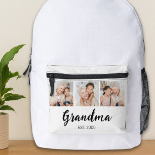 Mochila Impresa Abuela Estableció Escritura Moderna Foto 3