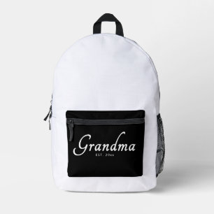 Mochila Impresa Abuela Estableció Nuevo Regalo de Abuela