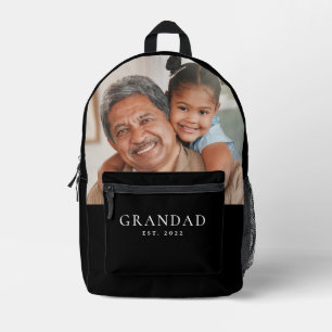 Mochila Impresa Abuelo Estableció Foto Día del Abuelo