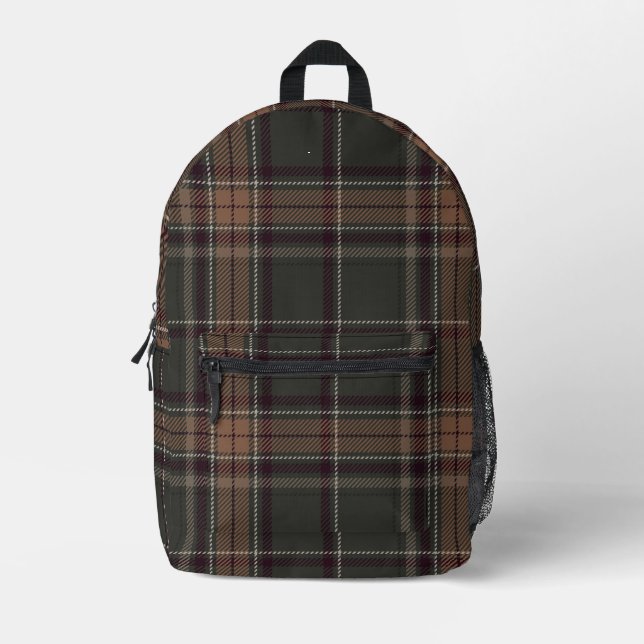 Mochila Impresa Academia Green Plaid (Anverso)