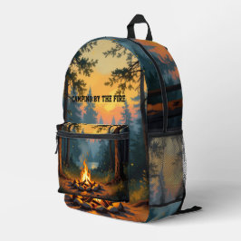 Mochila Impresa Acampando junto al cuerpo de bomberos