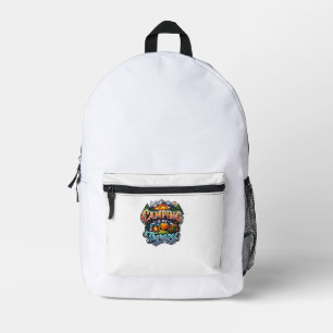 Mochila Impresa Acampar Es Mi Terapia Divertido Acampar Al Aire Li