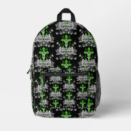 Mochila Impresa Accesorios de moda para postPunk gótico