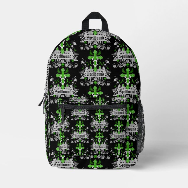 Mochila Impresa Accesorios de moda para postPunk gótico (Anverso)