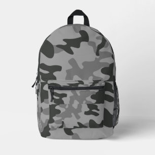 Mochila Impresa Accesorios para gris de camuflaje