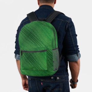 Mochila Impresa Aceptación   Patrón de boho ecléctico verde