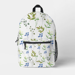 Mochila Impresa Acuarela floral cúrcuta