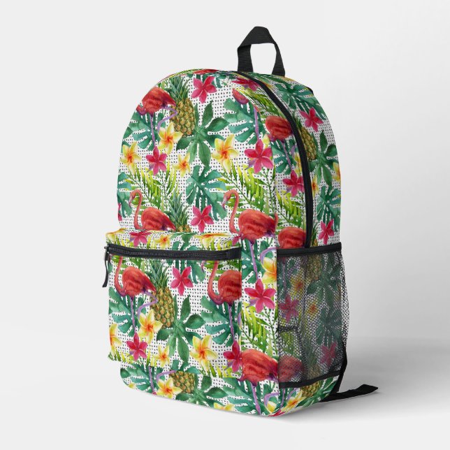 Mochila Impresa Acuarela tropical (Esquina derecha trasera )