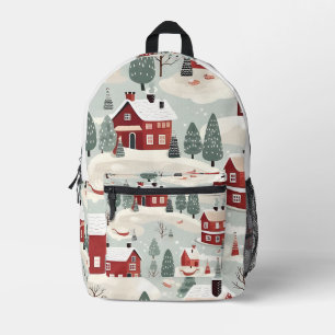 Mochila Impresa AD 002 - Patrón gráfico digital de Navidad