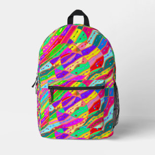 MOCHILA IMPRESA ADOLESCENTES TIPO DE ARTE COLORES GRANDES
