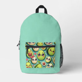 Mochila Impresa Adorable Aguacates
