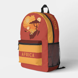 Mochila Impresa África de nombres personalizados