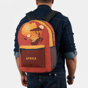 Mochila Impresa África de nombres personalizados