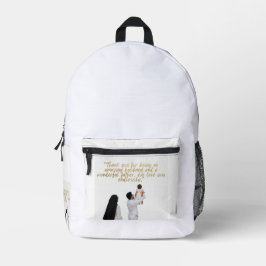 Mochila Impresa Agradecimiento al esposo y padre
