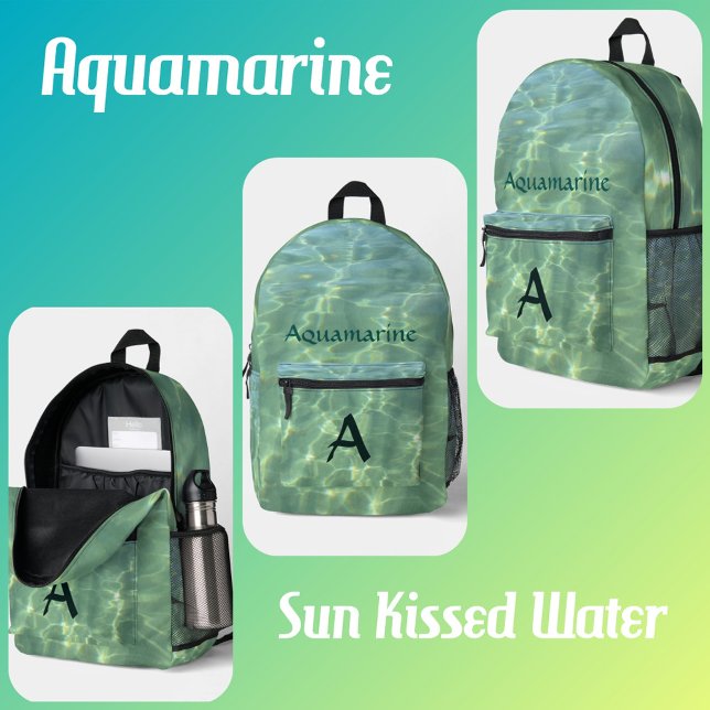 Mochila Impresa Agua Aquamarina Tropical (Subido por el creador)
