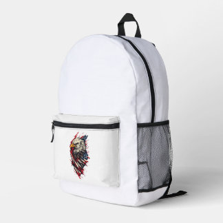Mochila Impresa Águila Americana Patriótica Vintage 4 de Julio