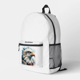 Mochila Impresa Águila majestuosa en un impresionante estilo acuát