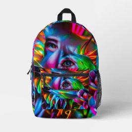 Mochila Impresa Aichmofobia: Vivid Surreal Art
