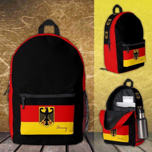 Mochila Impresa Alemania, mochila, bandera alemana / Deutschland (Subido por el creador)