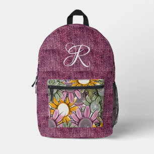 Mochila Impresa Alfabetización divertida con estilo de escritura d