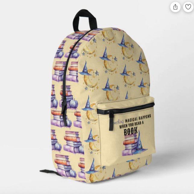 Mochila Impresa Algo Mágico Sucede Cuando Lees Un Libro  (Subido por el creador)