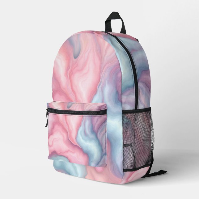 Mochila Impresa Algodón de Azúcar Abstracto (Esquina derecha trasera )