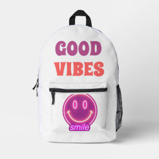 Mochila Impresa Almohada de Cara Sonriente Adorable – Decoración H