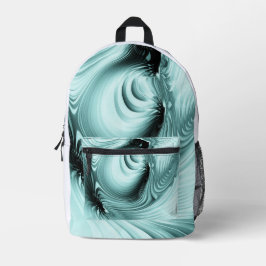 Mochila Impresa Almohada moderna abstracta verde menta azul verdos