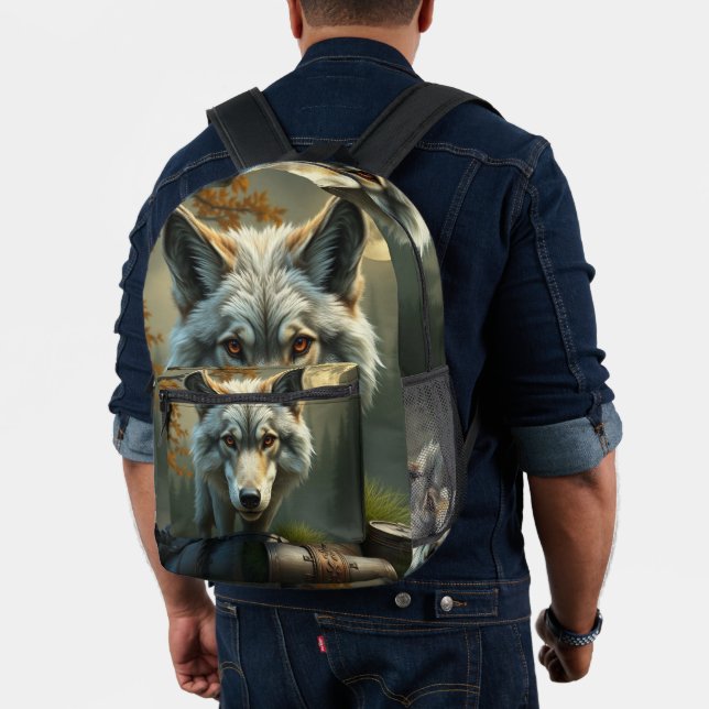 Mochila Impresa „Alpha-Wolf – König der Wildnis“ (Insitu (Modelo))