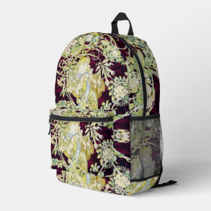 Mochila Impresa Alphonse Mucha Mujer con margarita Art Nouveau Art
