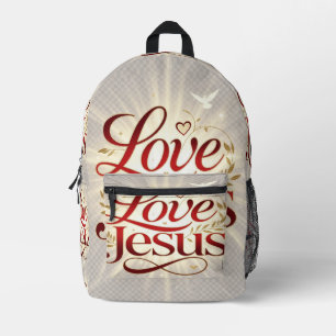 Mochila Impresa Ama a Jesús