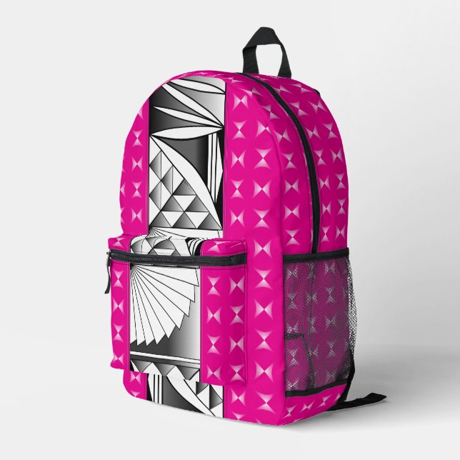 Mochila Impresa Amanecer del sudoeste en rosa (Esquina derecha trasera )