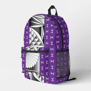 Mochila Impresa Amanecer del Suroeste en Púrpura