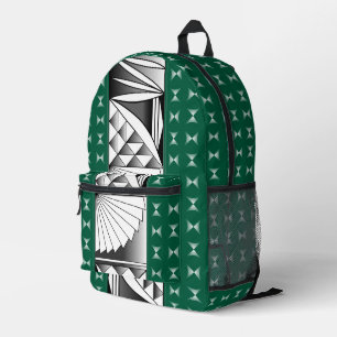 Mochila Impresa Amanecer del Suroeste en Sage Green