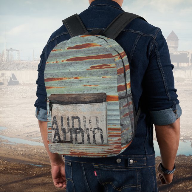 Mochila Impresa Amante de la música audiófilo estilo loft de temát (Subido por el creador)