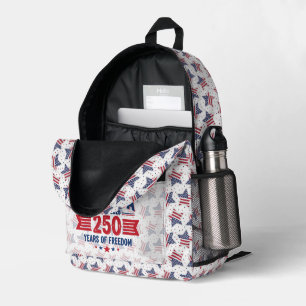 Mochila Impresa América 1776 2026 250 Años de Libertad Patriótico