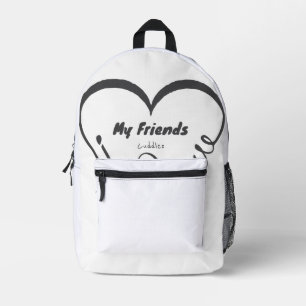 Mochila Impresa Amo a mis amigos - Abrazos