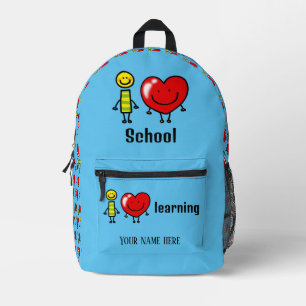Mochila Impresa amo la escuela (nombre)