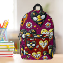 Mochila Impresa Amor Abejorro